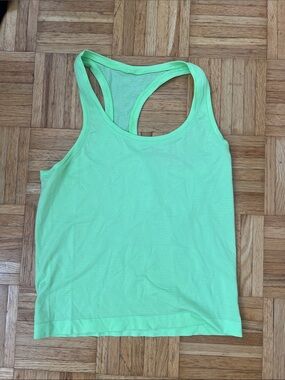lululemon athletica Neon Green Racerback Tank